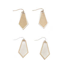 E7111 ZWPON Layered Outline Arrow Drop Earrings for Women 2020 New Geometric Triangle Worn Gold Color Teardrop Earrings 2024 - buy cheap