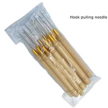 20 pcs Wood Hook Pulling Needle Micro ring hair extension tools Needle Threader 2024 - buy cheap