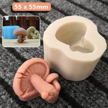 Mushroom Soap Mold Silicone Epoxy Resin Mushroom Shape Candle Mould DIY Craft 3D Mushroom Candle Soap Decorating Tools 2024 - buy cheap