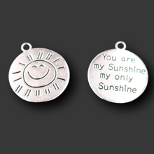 8pcs Silver Plated You are My Sunshine My Only Sunshine Words Hip Hop Suns Tag Pendants DIY  Charms For Jewelry Crafts Making 2024 - buy cheap