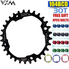 VXM Bicycle 30T Chainring 104bcd Mountain Bike Chain ring Narrow Wide MTB Single Speed Bicycle Chainwheel Colored Bike Bolts 2024 - buy cheap