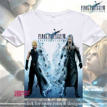 Disfraz de Final Fantasy FF Cloud Strife Sephiroth para adultos y niños, camiseta de manga corta, ropa para Cosplay 2024 - compra barato