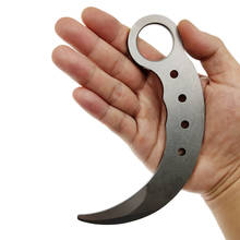 Outdoor Karambit knife Training Knives safety no edge dull blade Knife Stainless steel fixed blade knife 2024 - buy cheap