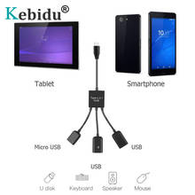 Kebidu Multiple USB C Hub OTG 4 Port Type-C USB Power Charging Hub Cable Connector Adapter USB 3.1 to 4 USB 2.0 Port HUB 2024 - buy cheap