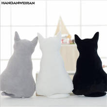 1PCS Cute Plush Back shadow Cat Toys Pendant Children Gift Creative Kawaii Cats Stuffed Toy For Kids Hot Sale 30CM HANDANWEIRAN 2024 - buy cheap