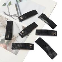 1 pcs/lot Multi-style Hairpins Crystal Rhinestones Black Hair Clips Women Styling Tool Hairgrips For Women Hair Accessories Clip 2024 - buy cheap