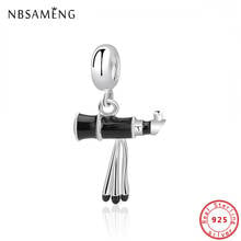 100% 925 Sterling Silver Charm Telescope Pendant Charms Beads Fit Original   Bracelets Bangles Women Diy Jewelry 2024 - buy cheap