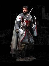 Modelo de resina 1/18 kit de montagem de personagens cavaleiros templares 2024 - compre barato