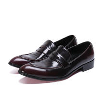 Retro vestido de los hombres zapatos estilo Brogue de fiesta de cuero Formal zapatos de la boda zapatos de los hombres zapatos planos de cuero Oxfords antideslizantes Zapatos | Zapatos de Pria 2024 - compra barato