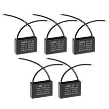 5pcs CBB61 Run Capacitor 450V AC 0.47uF 2-wire Metallized Polypropylene Film Capacitors for Ceiling Fan 2024 - buy cheap