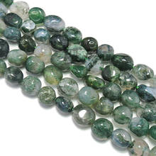 8x10mm Faceted Frost Green Tree Moss Agates Oval Beads For Jewelry Making Beads 15'' 2024 - buy cheap