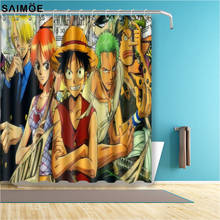Vixm Home Japanese Anime Shower Curtains One Piece Bathroom Curtain Waterproof Polyester Fabric For Bath Decor With Sets 2024 - buy cheap