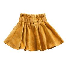 Летние детские желтые юбки, платья для маленьких девочек, однотонные дизайнерские короткие юбки-пачки с эластичным поясом, летние юбки 2021 2024 - купить недорого