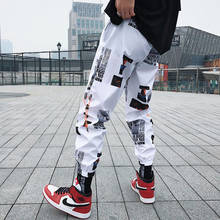 Hip hop Pants Men Loose Joggers Pants with Print Streetwear Harem Pants Clothes Ankle length Trousers Harajuku Sport Casual 2024 - buy cheap