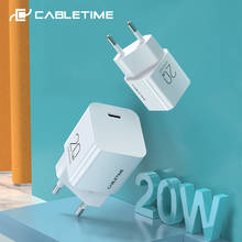 CABLETIME-cargador USB tipo C de 20W para móvil, Mini dispositivo de carga rápida para iPhone 12, iPad pro, Xiaomi, Nintendo Switch, C381, 3,0 2024 - compra barato