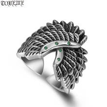 Мужское Винтажное кольцо с крыльями мечты, кольцо из 100% серебра 925 пробы с крыльями, коктейльное кольцо 2024 - купить недорого