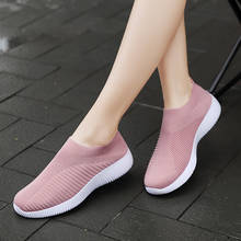 Zapatillas de deporte vulcanizadas para mujer, zapatos planos sin cordones, mocasines de talla grande 42, 2021 2024 - compra barato