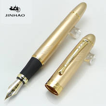 Ручка перьевая JINHAO X450, благородная Золотая, 18KGP, крученая, для школы и офиса 2024 - купить недорого