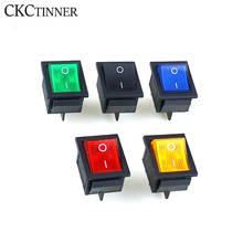 Interruptor basculante de encendido/apagado, 1CPS KCD4, 4 pines, 16A /250VAC 20A/ 125VAC, negro/rojo/amarillo/azul/verde 2024 - compra barato