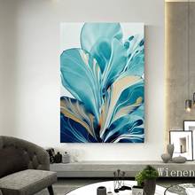 Abstract Flower Leaf Splash Wall Art Picture Canvas Painting Poster Print Wall Art Pictures Canvas Living Room Decoration 2024 - buy cheap