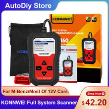 KONNWEI EOBD/OBD2 Full System Diagnostic Scanner Detection KW360 For Mercedes Benz Automatic Transmission For All 12V Vehicles 2024 - buy cheap