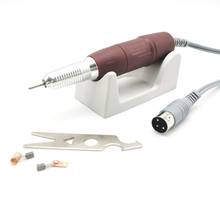 Lixadeira de unha elétrica para unhas, 35,000rpm, 102l-2.35mm, preto, lixa, ferramenta para arte de unha forte 210, 204, 90 2024 - compre barato