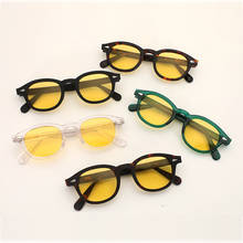 Мужские и женские солнцезащитные очки с поляризационными стеклами в стиле ночного видения, винтажная оправа из ацетата 2024 - купить недорого