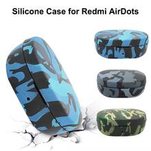 Camuflagem Caso Do Fone De Ouvido de Sílica Bolsa Capa Protetora Para Xiaomi AirDots Juventude | AirDots Redmi Tampa de Proteção Do Bluetooth Fone de Ouvido 2024 - compre barato