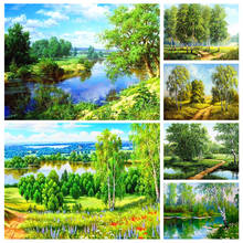 DIY 5D Diamond Painting Landscape River Square/Round Diamond DIY Rhinestone Embroidery Home Decoration Painting Cross Stitch Kit 2024 - buy cheap