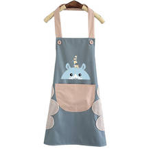 Sleeveless Waterproof Apron Kitchen For Woman Men Adjustable Cooking Apron PVC Bib With Pocket Baking Accessories 70x66cm 1Pcs 2024 - buy cheap