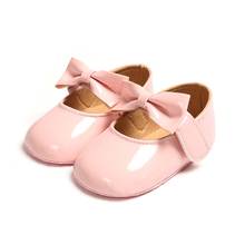 Zapatos Bebe Baby Schoenen Children Footwear Toddler Shoes Sapatinho Bebe First Walker Infant Bowknot PU Shoes Soft Soled 2024 - buy cheap