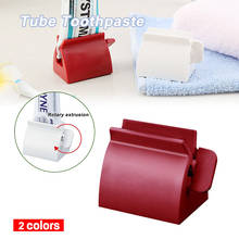 Espremedor de tubo de pasta de dente multifuncional, portátil, fácil, plástico, espremedor de tubo de rolamento para banheiro, vermelho, branco 3 2024 - compre barato
