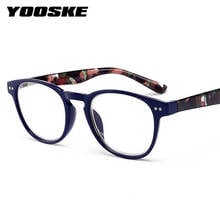 Yooske óculos de leitura unissex redondos, clássicos, vintage, para presbiopia, dioptria + 1.0 + 2.0 + 3.0 + 4.0 2024 - compre barato
