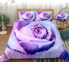 Fanaijia Luxury Quilt Cover 3D Flowers Duvet Cover and Pillowcase Rose Bedding Set King Size Bed Comforters 2024 - buy cheap