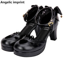 Angelic imprint-zapatos de cosplay de lolita para mujer, tacones altos finos, zapatos de fiesta de princesa, corazones de amor 2024 - compra barato