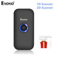 Eyoyo Mini Bluetooth 2D Barcode Scanner 2.4G Wireless & Bluetooth Bar Code Reader Portable 1D QR Image Scanner for IOS Android 2024 - buy cheap