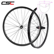 29er MTB XC race 40mm width Asymmetric hookless mountain bike carbon wheels 29inch 28mm Depth bicycle wheelset 2024 - buy cheap