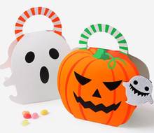 10Pcs Halloween Boxes Pumpkin Ghost Shape Candy Carton Spot Portable Gift Carton Chocolate Packaging Box Handmade Favor Wedding 2024 - buy cheap