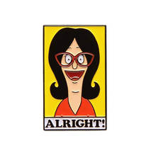 Linda Belcher Alright Enamel Pin American Anime Situation Comedy Inspired Brooch For Fans Lapel Coat Scarf Sweater Badge 2024 - buy cheap
