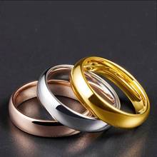 Anéis finos de aço inoxidável para mulheres e meninas, 2mm e 4mm, anel de combinação suave e fino para os amantes de linha fina 2024 - compre barato