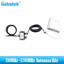 lintratek 700-2700MHz additional antenna kit contians 2 way Splitter + cable + antenna suit for GSM 2G 3G 4G cellular amplifier 2024 - buy cheap