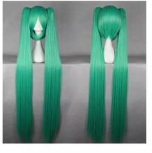 zhaoxia++077248@Q8@* +++Cosplay Vocaloid 2clip on ponytail Green Synthetic Anime Wig 072H 2024 - buy cheap