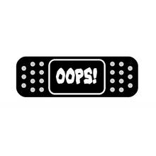 Oops divertidos de adiasaru! Decalque adesivo auxílio à faixa para carros, capa arranhões, mala, laptop, caminhão, motocicleta, acessórios automotivos, pvc, 15cm * 5cm 2024 - compre barato