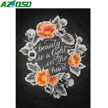AZQSD 5D Diamond Painting Text Full Drill Square Picture Of Rhinestones Diamond Embroidery Sale Cartoon Home Decoration 2024 - buy cheap