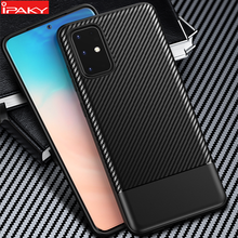 for Samsung S20 Case IPAKY S20 Plus Carbon Fiber Skin Hybrid Silicone Protection for Samsung Galaxy S20 Ultra Case 2024 - buy cheap