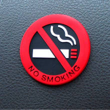Universal Warning No Smoking Logo Car Stickers for lada granta kalina vesta priora largus 2110 niva 2107 2106 2109 vaz samara 2024 - buy cheap