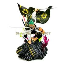 Figura de acción de one piece, kimono verde ninja roronoa zoro de La Paz, modelo de pvc de 35,5 cm, juguete 2024 - compra barato