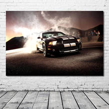 Cuadro de arte de pared Fords Mustang Shelby GT500, cuadro de vehículo de carreras de arrastre, lienzo, carteles e impresiones, decoración moderna del hogar 2024 - compra barato