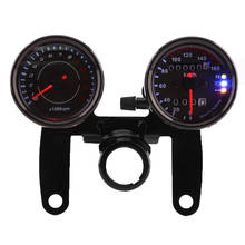 12V Motorcycle 0-13000 RPM Tachometer Speedometer Dual Display Odometer Gauge Stainless steel shell with internal night light 2024 - buy cheap