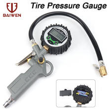 Digital Tire Pressure Gauge Tire Inflator Gauge 16 BAR Air Tyre Inflator with Gauge For Car Van Tool Air Compressor 0-220psi 2024 - buy cheap